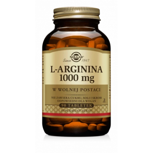 Solgar - L-arginina 1000 mg - 90 tabletek Solgar - L-arginina 1000 mg - 90 tabletek